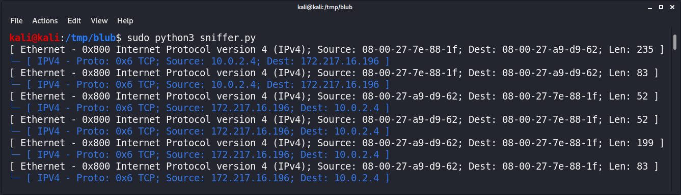 Terminal Colors for IPV4 output